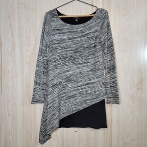 White House Black Market Tunic Length Asymmetrical Top Sz Sm